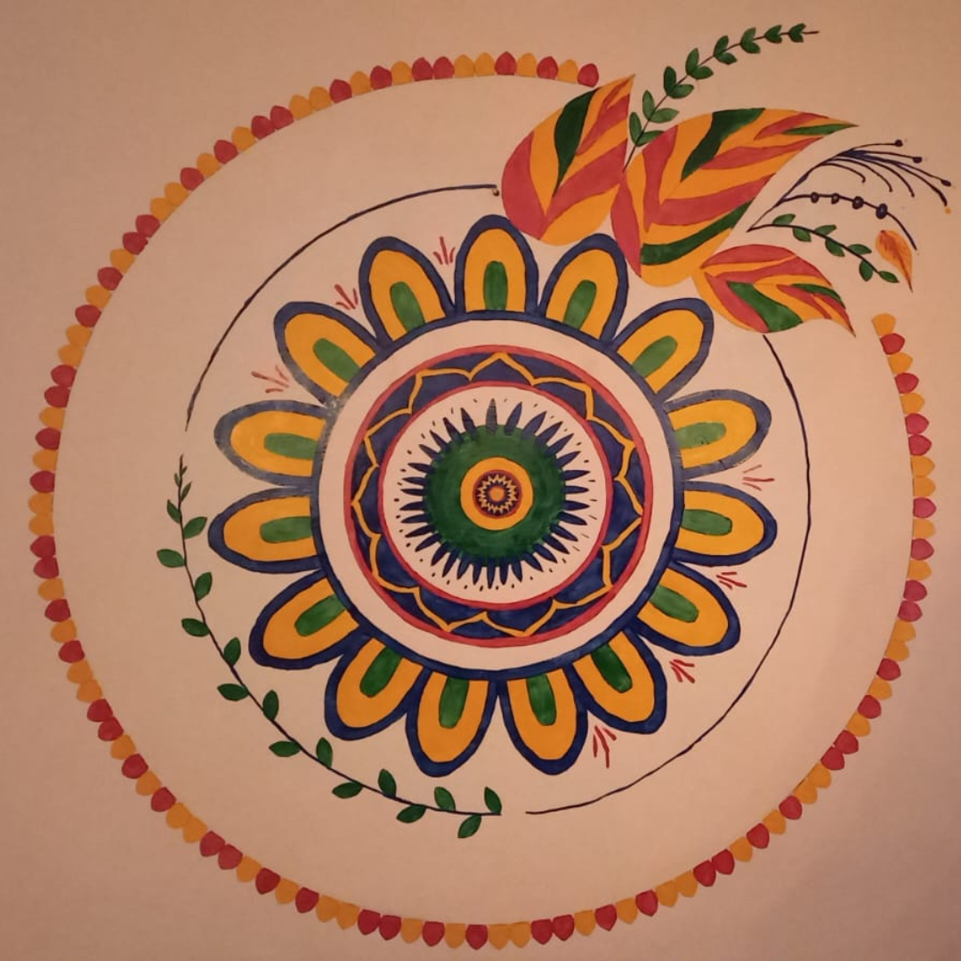 wall art paint mandala